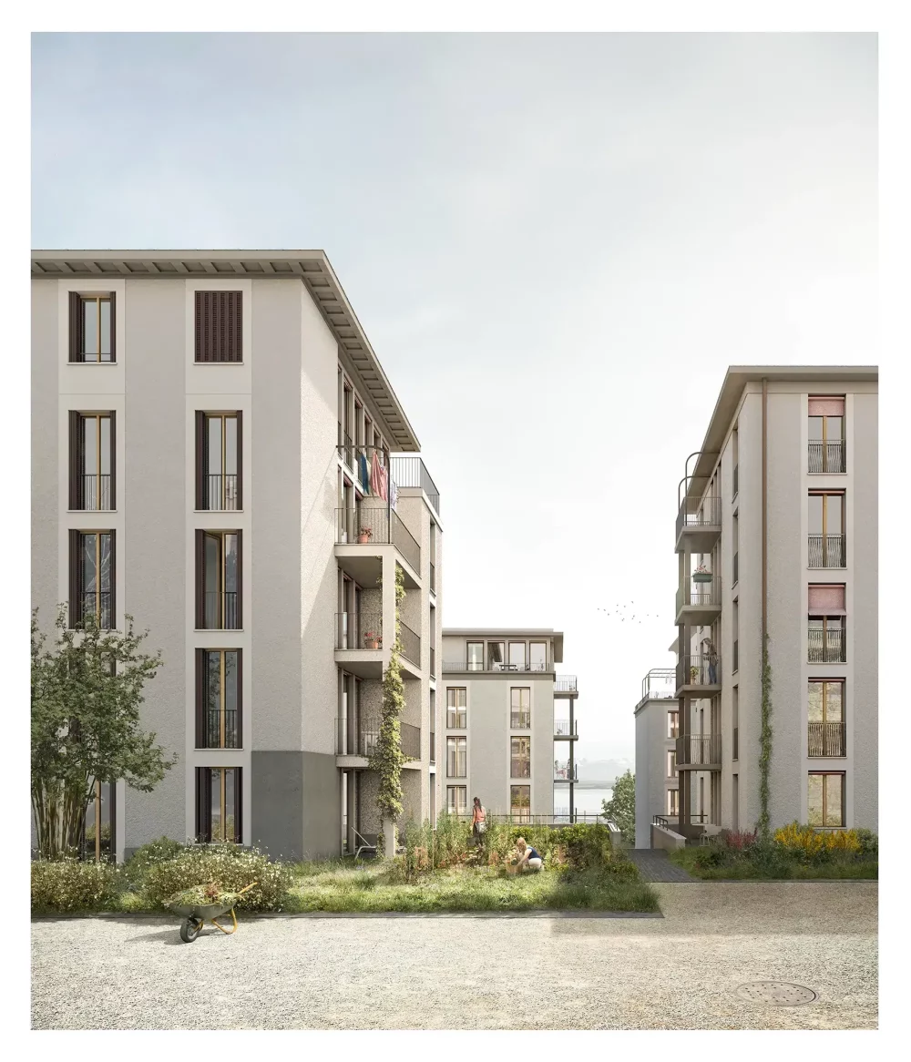 3e PRIX – apaar_ atelier paysage et architecture – Quartier d’habitations de Beauregard-Dessus à Neuchâtel