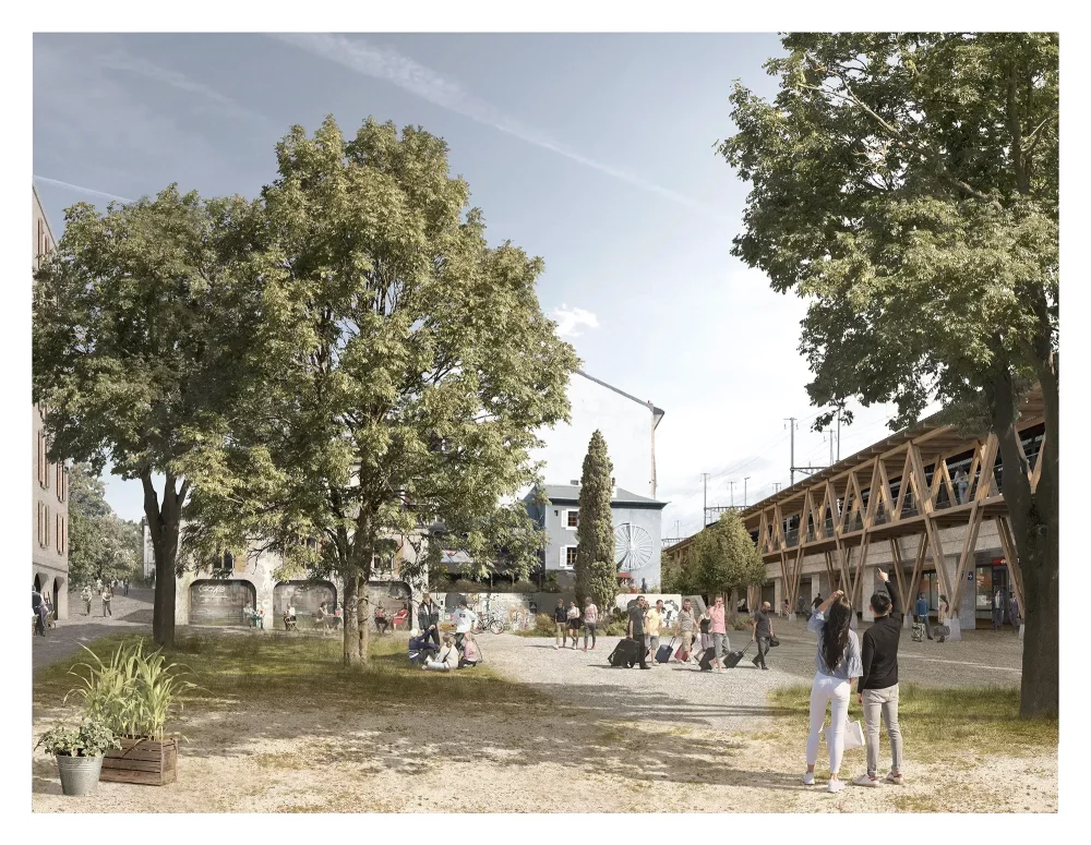 apaar_ atelier paysage et architecture – Espaces publics Cornavin, place de Montbrillant à Genève