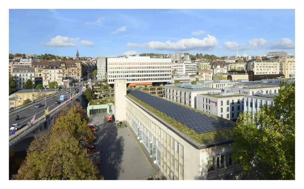 Ville de Lausanne – Réfection et végétalisation des toitures de la caserne des pompiers à Lausanne