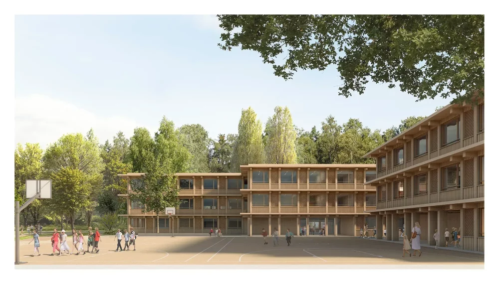 3e PRIX – Esposito + Javet architectes – Site scolaire Champs d’Aullie au Mont-sur-Lausanne